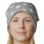 Czapka damska Beanie włoska cienka smerfetka szara w białe grochy