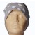 Czapka damska Beanie włoska cienka smerfetka szara w białe grochy