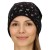 Czapka damska Beanie włoska cienka smerfetka czarna serduszka