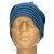 Czapka damska Beanie włoska cienka smerfetka granatowa w niebieskie paski