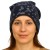 Czapka damska Beanie włoska cienka smerfetka granatowa gepard