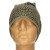 Czapka damska Beanie włoska cienka smerfetka zielona w panterkę