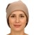Czapka damska Beanie włoska cienka smerfetka jednolita beżowa