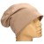 Czapka damska Beanie włoska cienka smerfetka jednolita beżowa