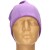 Czapka damska Beanie włoska cienka smerfetka jednolita fioletowa