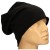 Czapka damska Beanie włoska cienka smerfetka jednolita czarna