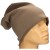 Czapka damska Beanie włoska cienka smerfetka jednolita chłodno beżowa