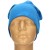 Czapka damska Beanie włoska cienka smerfetka jednolita turkusowa