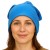 Czapka damska Beanie włoska cienka smerfetka jednolita turkusowa