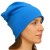 Czapka damska Beanie włoska cienka smerfetka jednolita turkusowa
