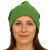 Czapka damska Beanie włoska cienka smerfetka jednolita zielona