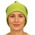 Czapka damska Beanie włoska cienka smerfetka jednolita jasnozielona