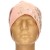 Czapka damska Beanie włoska cienka smerfetka jasnoróżowa w kwiaty