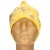 Czapka damska Beanie włoska cienka smerfetka żółta w kwiaty