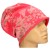 Czapka damska Beanie włoska cienka smerfetka różowa w kwiaty