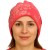 Czapka damska Beanie włoska cienka smerfetka różowa w kwiaty