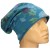 Czapka damska Beanie włoska cienka smerfetka morska w kolorowe kwiaty