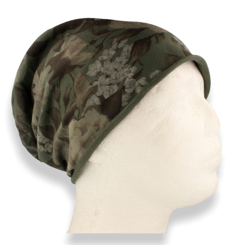 Czapka damska Beanie włoska cienka smerfetka bawełna zielona