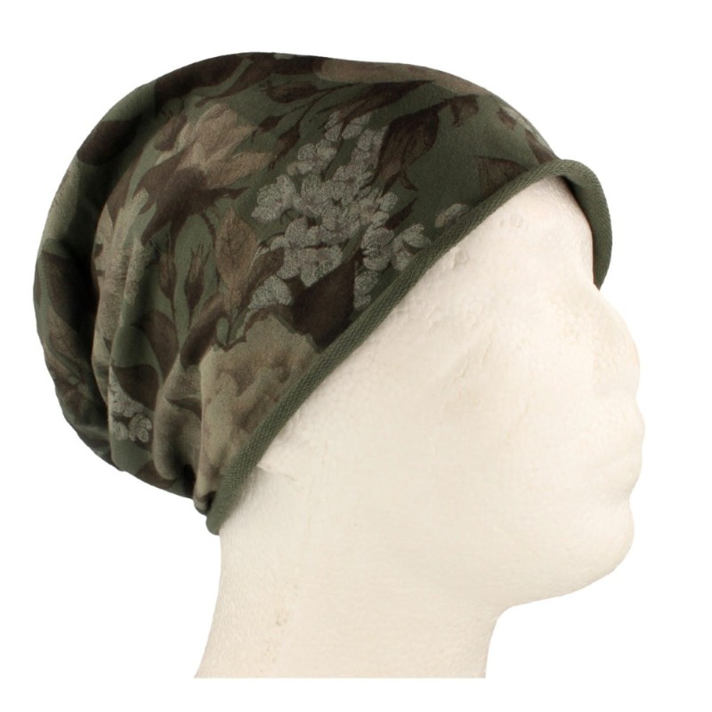Czapka damska Beanie włoska cienka smerfetka bawełna zielona