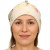 Czapka damska Beanie włoska cienka smerfetka jasnoszara w kolorowe kwiaty