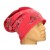 Czapka damska Beanie włoska cienka smerfetka różowa kwiatowa
