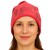 Czapka damska Beanie włoska cienka smerfetka różowa kwiatowa