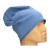 Czapka damska Beanie włoska cienka smerfetka jednolita niebieska