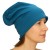 Czapka damska Beanie włoska cienka smerfetka jednolita morska