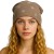 Czapka damska Beanie włoska cienka smerfetka beżowa w gwiazdki