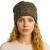 Czapka damska Beanie włoska cienka smerfetka zielona we wzory