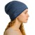Czapka damska Beanie włoska cienka smerfetka niebieska w kropeczki