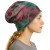 Czapka damska Beanie włoska cienka smerfetka turkusowa w kwiaty