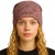 Czapka damska Beanie włoska cienka smerfetka bawełna różowa z napisami