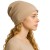 Czapka damska Beanie włoska cienka smerfetka bawełna ecru