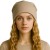 Czapka damska Beanie włoska cienka smerfetka bawełna ecru