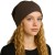 Czapka damska Beanie włoska cienka smerfetka bawełna brązowa w kratkę