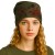 Czapka damska Beanie włoska cienka smerfetka bawełna zielony kwiaty