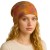 Czapka damska Beanie włoska cienka smerfetka bawełna musztardowa w kwiaty