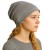 Czapka damska Beanie włoska cienka smerfetka bawełna szara