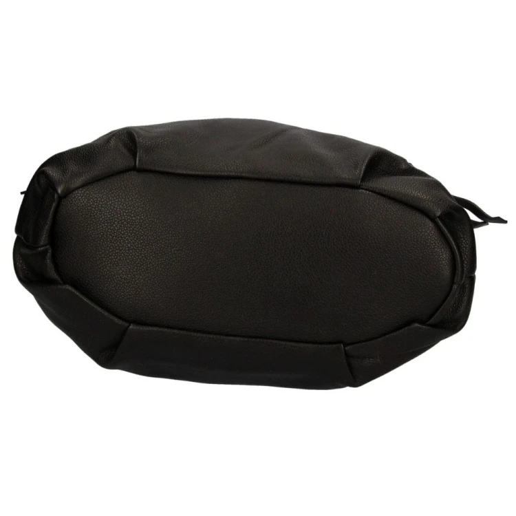 Torebka damska elegancka czarna z zamkami