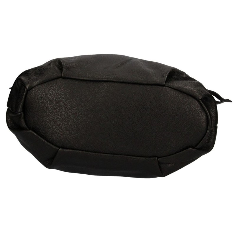Torebka damska elegancka czarna z zamkami