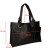 Torebka damska czarna 3-komorowa z saszetką