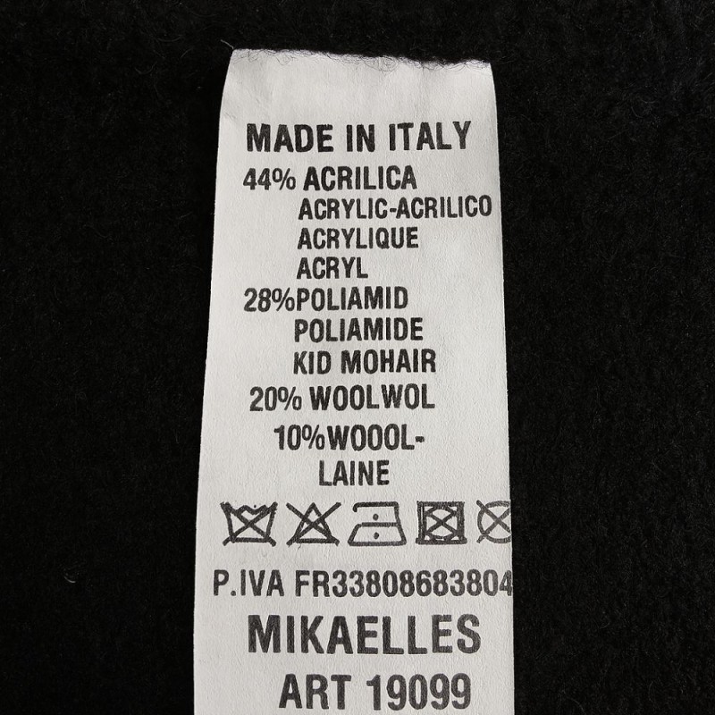 Sweter Damski Kardigan z Guzikami Włoski Czarny