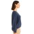 Sweter Damski Elegancki Włoski Niebieski