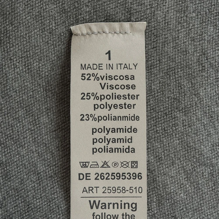 Sweter Damski Klasyczny Włoski Szary
