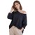 Bluzka Damska z Kieszonką Włoska Czarna