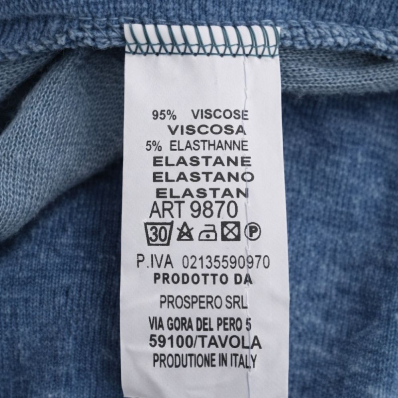 Bluza Damska Sztruksowa Włoska Turkusowa