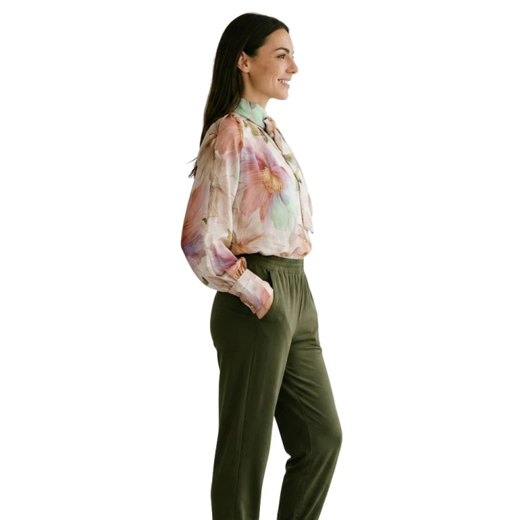 Koszula Bluzka Damska Elegancka Kwiatowa Włoska Kolorowa