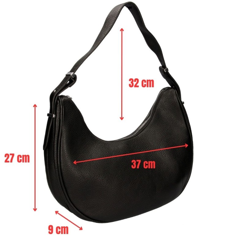 Torebka damska typu hobo czarna