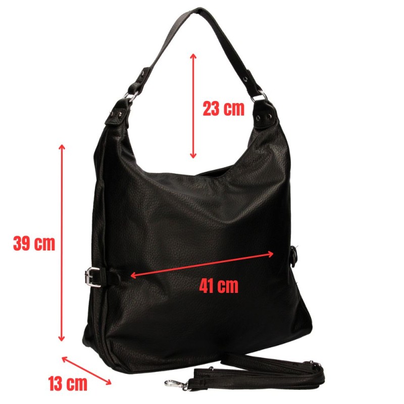 Torebka damska typu shopper czarna